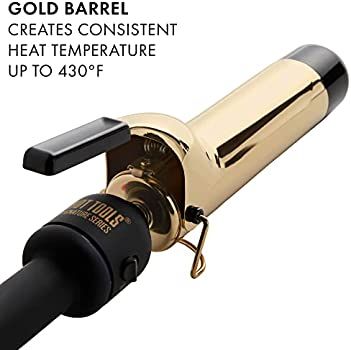 Hot Tools Pro Signature 24K Gold Curling Iron/Wand | Long-Lasting, Defined Curls, (1-1/2 in) | Amazon (US)