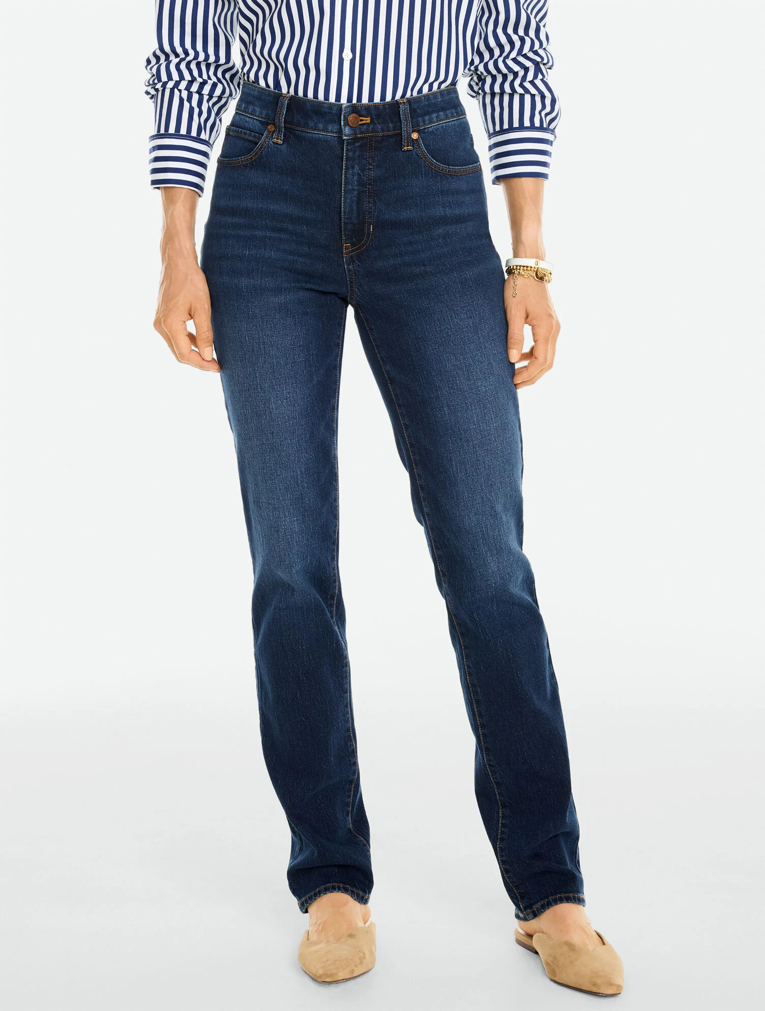 Straight Leg Jeans - Norfolk Wash | Talbots