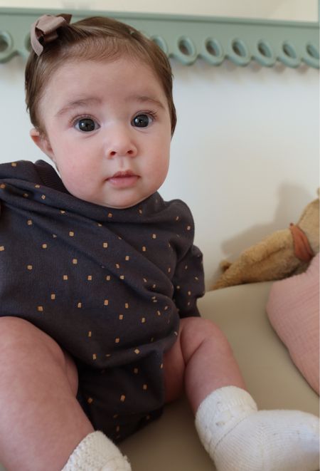 Cutest baby outfit 👶🏻 Amazon baby socks + bow • Walmart bubble romper  

#LTKkids #LTKbaby #LTKfamily