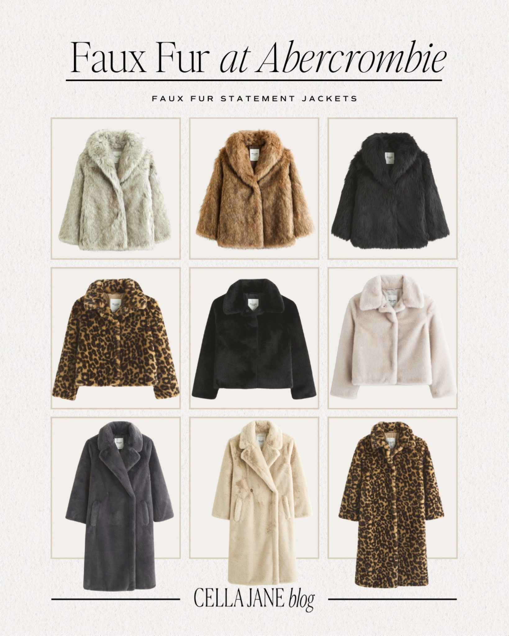 Get the elegant look of fur with these faux fur coats from @abercrombie 

#LTKSeasonal