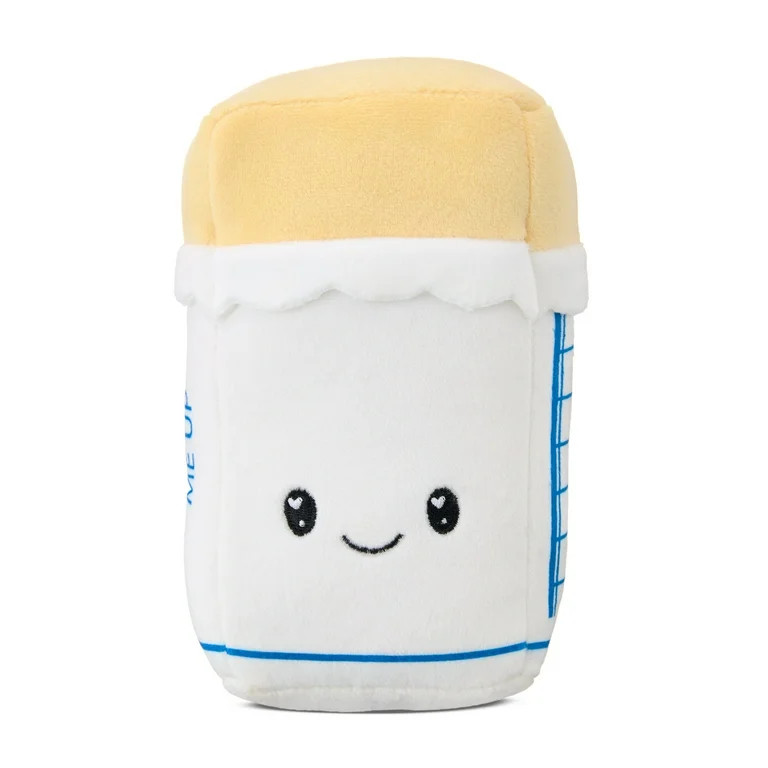 Small Butter Plush, White and Yellow, 7", Valentine's Day by Way To Celebrate | Walmart (US)