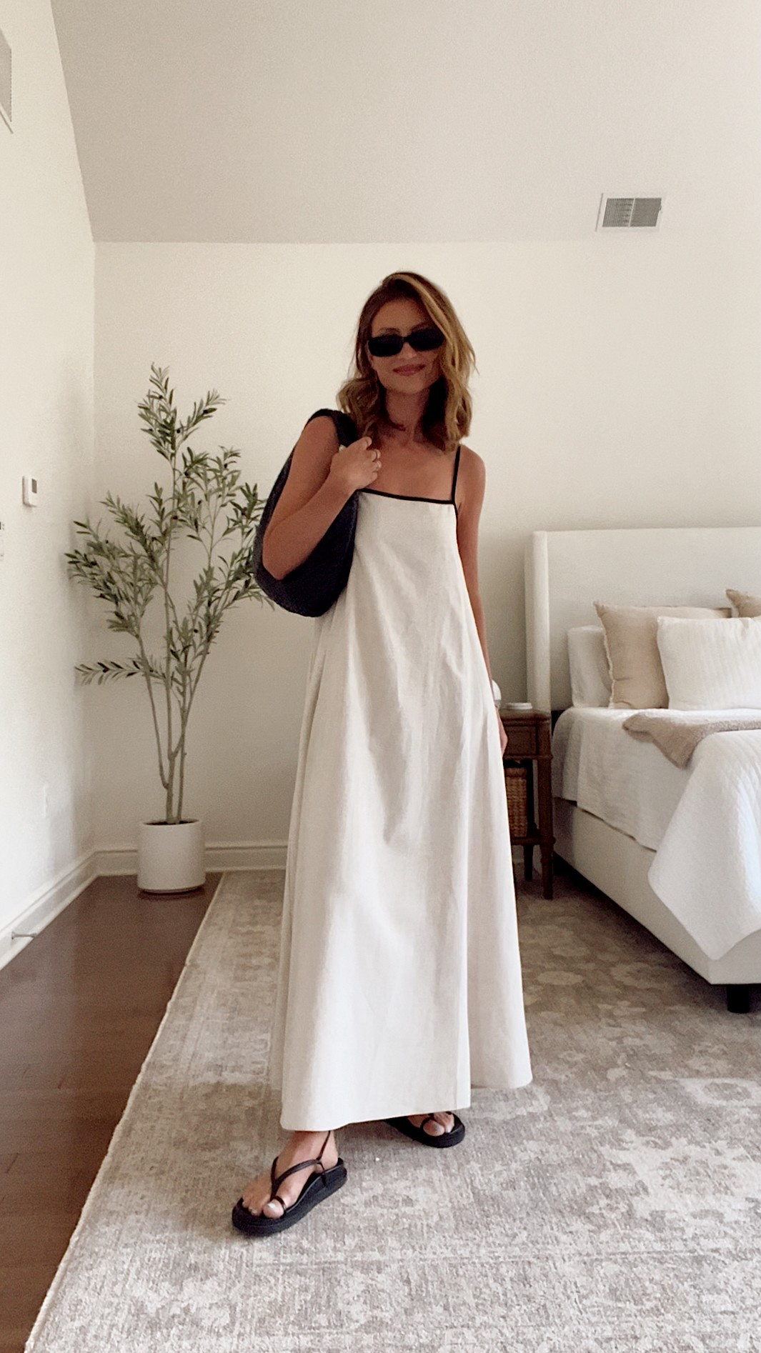 Wearing a size small