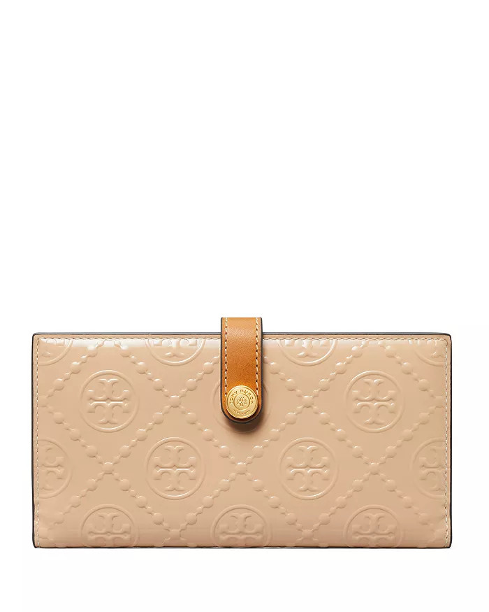 T Monogram Patent Embossed Leather Slim Zip Wallet | Bloomingdale's (US)