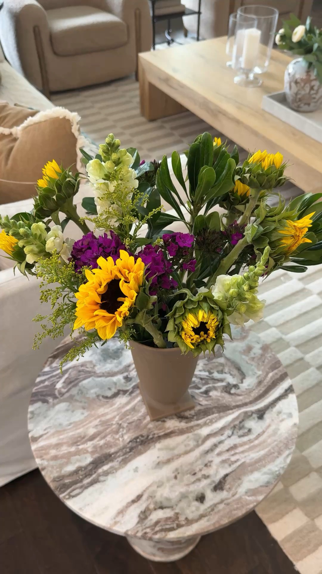 The prettiest Target vase paired with fresh flowers might just be my favorite styling combo. 🌿 There’s something about a simple vase filled with fresh blooms that instantly makes a space feel more welcoming, lived-in, and beautiful. Proof that sometimes the smallest details make the biggest impact.

#LTKHome #LTKSeasonal