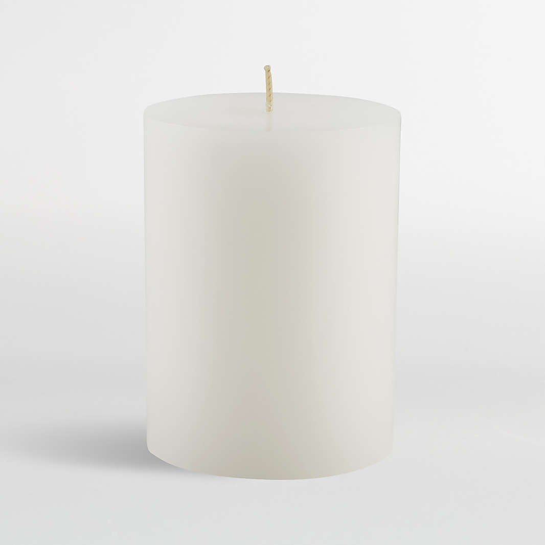 3x4 White Pillar Candle: Crate and Barrel Search Results | Crate & Barrel