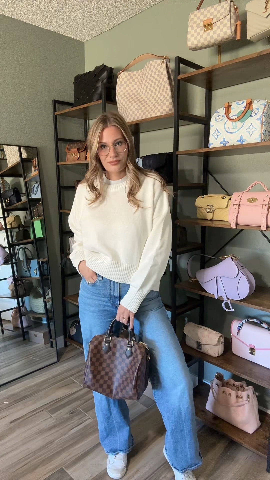 I have found the perfect affordable sweater that can be dressed up or down. I would go up one size if you want a more relaxed fit, otherwise stick with your true size. 
I am 5 foot six and 140 pounds and wearing a size medium

#LTKFindsUnder100 #LTKStyleTip #LTKFindsUnder50