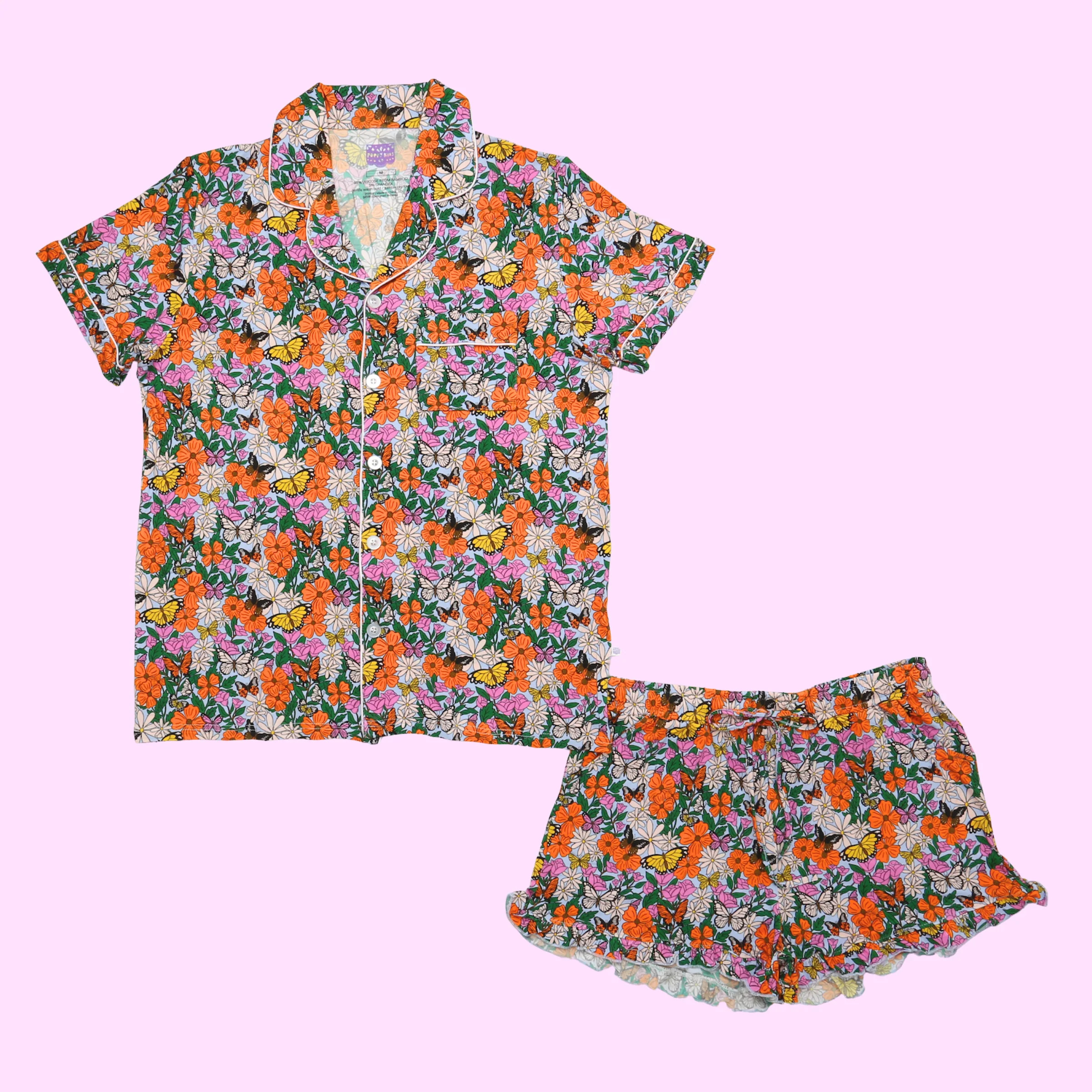 Butterfly Garden Mom PJ Set | Poppy Kids Co