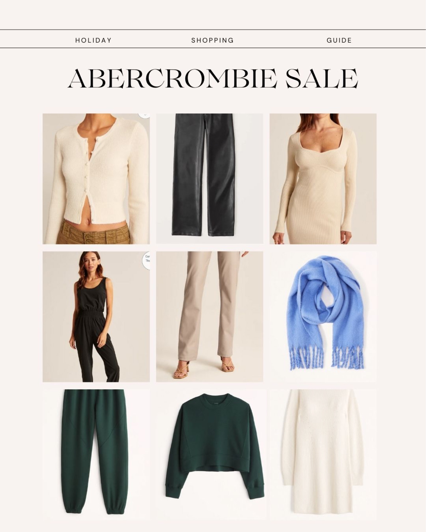 Abercrombie sitewide sale picks !! 

#LTKCyberweek #LTKunder100 #LTKGiftGuide