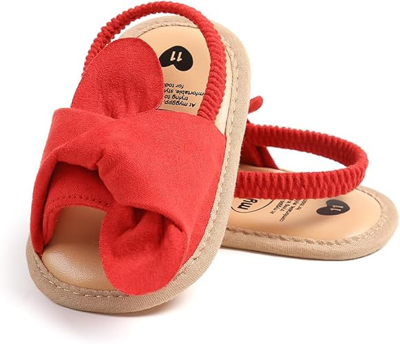 Ohwawadi Baby Boys Girls Sandals Soft Sole Summer Infant Wedding Dress Flat Shoes Beach Sandal Ne... | Amazon (US)