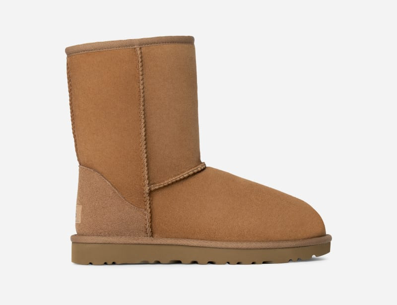 UGG® Women's Classic Short II Sheepskin Classic Boots in Brown/, Size 7 | UGG (US)