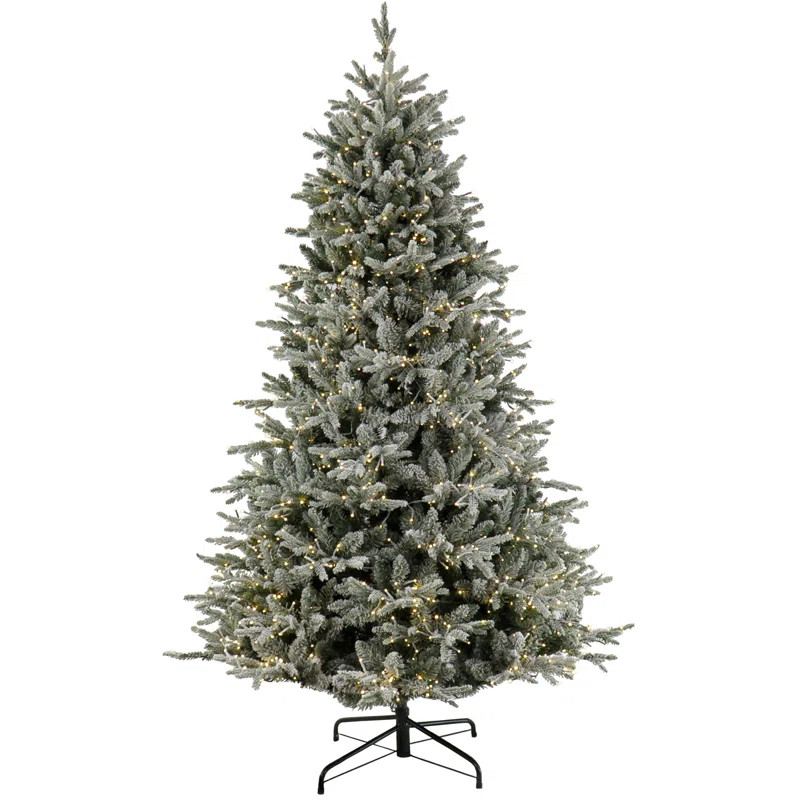 Lighted Artificial Fir Holliston Fir Christmas Tree | Wayfair North America