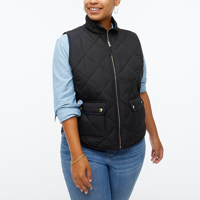 Puffer vest with snap pockets | J.Crew Factory