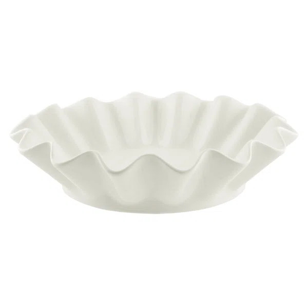 Ten Strawberry Street Whittier 12 oz. Ruffle Round Bowl (Set of 4) | Wayfair North America