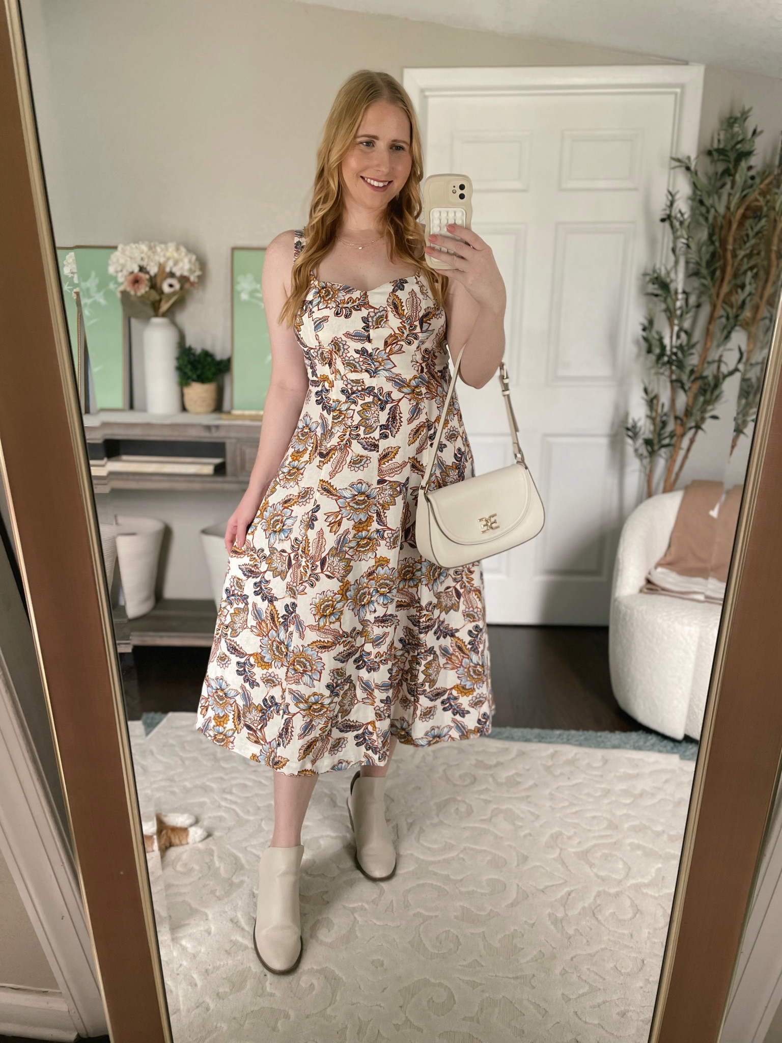 Old Navy fall dress, size medium with white shoulder bag and ankle boots 

#LTKFind #LTKworkwear #LTKBacktoSchool