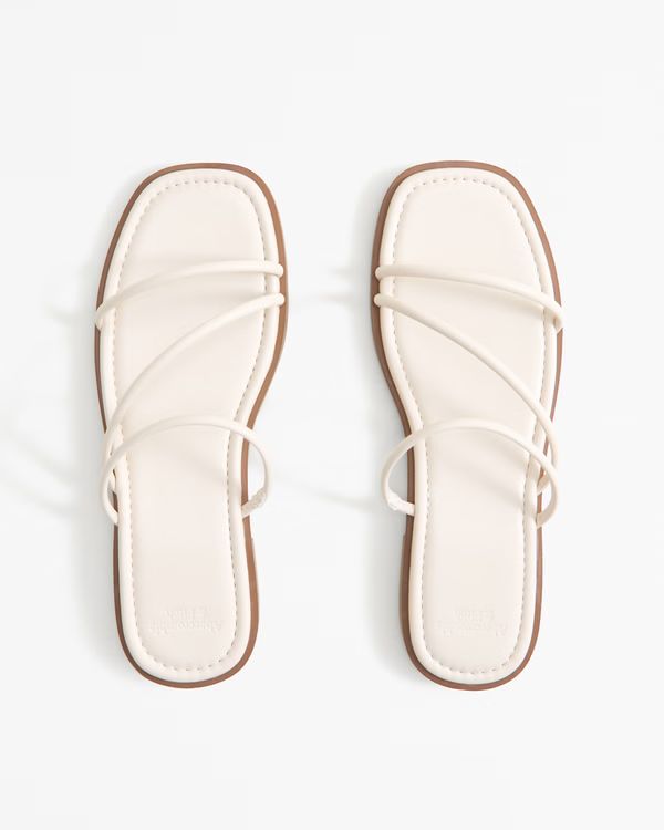 Women's Strappy Slide Sandals | Women's New Arrivals | Abercrombie.com | Abercrombie & Fitch (US)