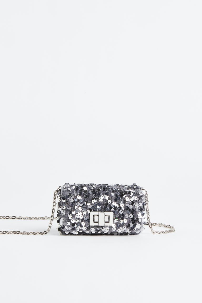 Small sequined shoulder bag | H&M (UK, MY, IN, SG, PH, TW, HK)