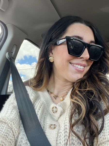Sunday casual outfit! Wearing gold seashell earrings and necklace with my favorite beige knit pullover 

#LTKstyletip #LTKSeasonal #LTKfindsunder50