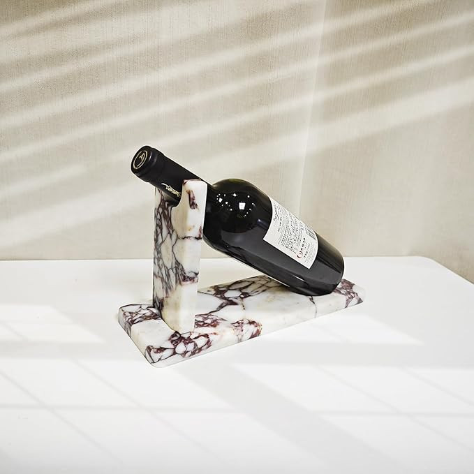 Creative Modern Marble Wine Holder Stand, Single Bottle Wine Rack Storage, Elegant Home Decor, St... | Amazon (US)