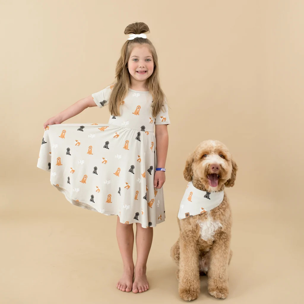 Twirl Dress in Fluffy Dog | Kyte Baby