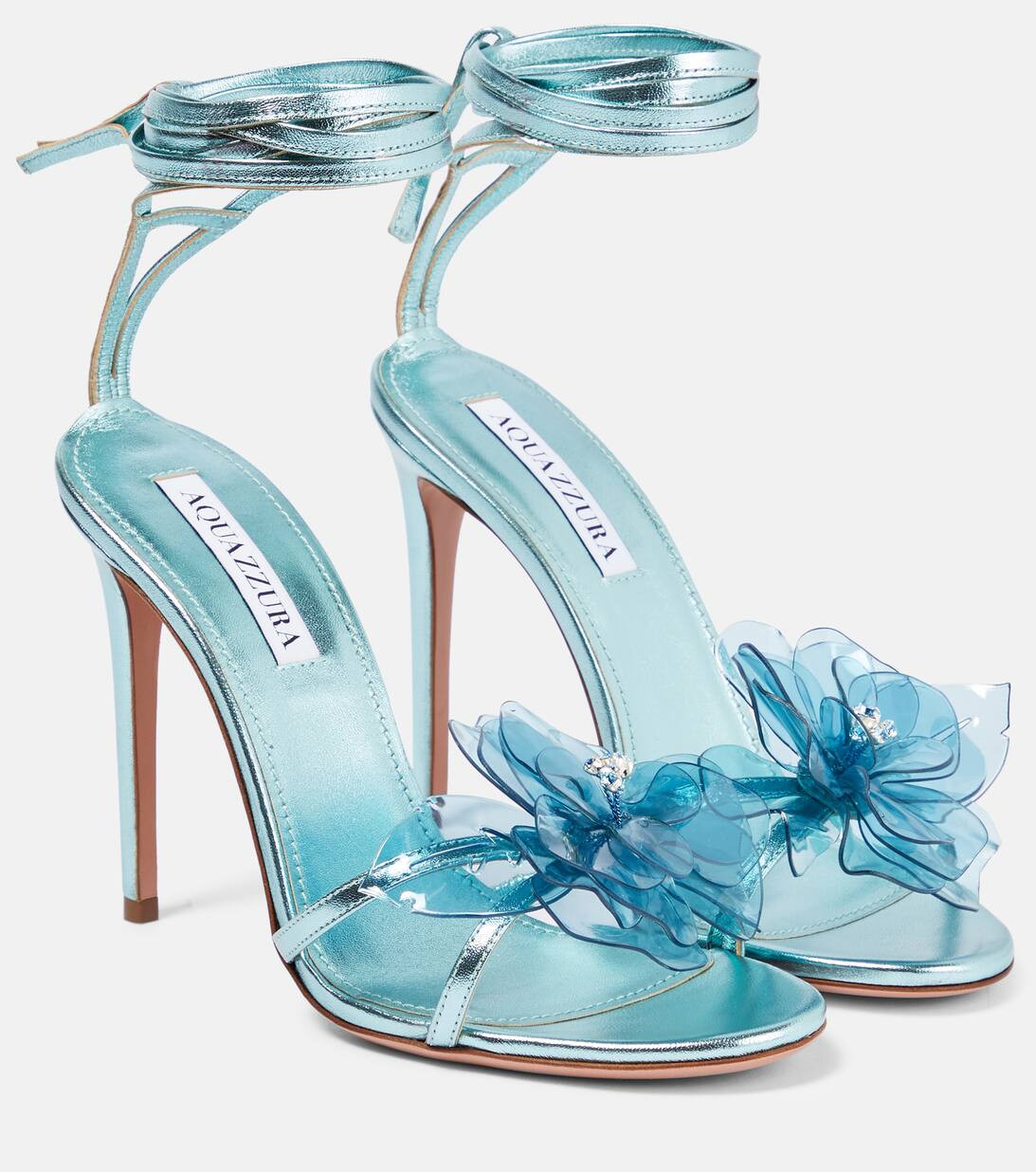 Zsa Zsa 105 metallic leather sandals | Mytheresa (US/CA)