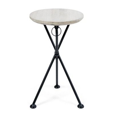 Naveed Wood Side Table Light Gray - Christopher Knight Home | Target