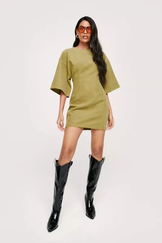 Boxy Mini Shift Dress | Nasty Gal (US)