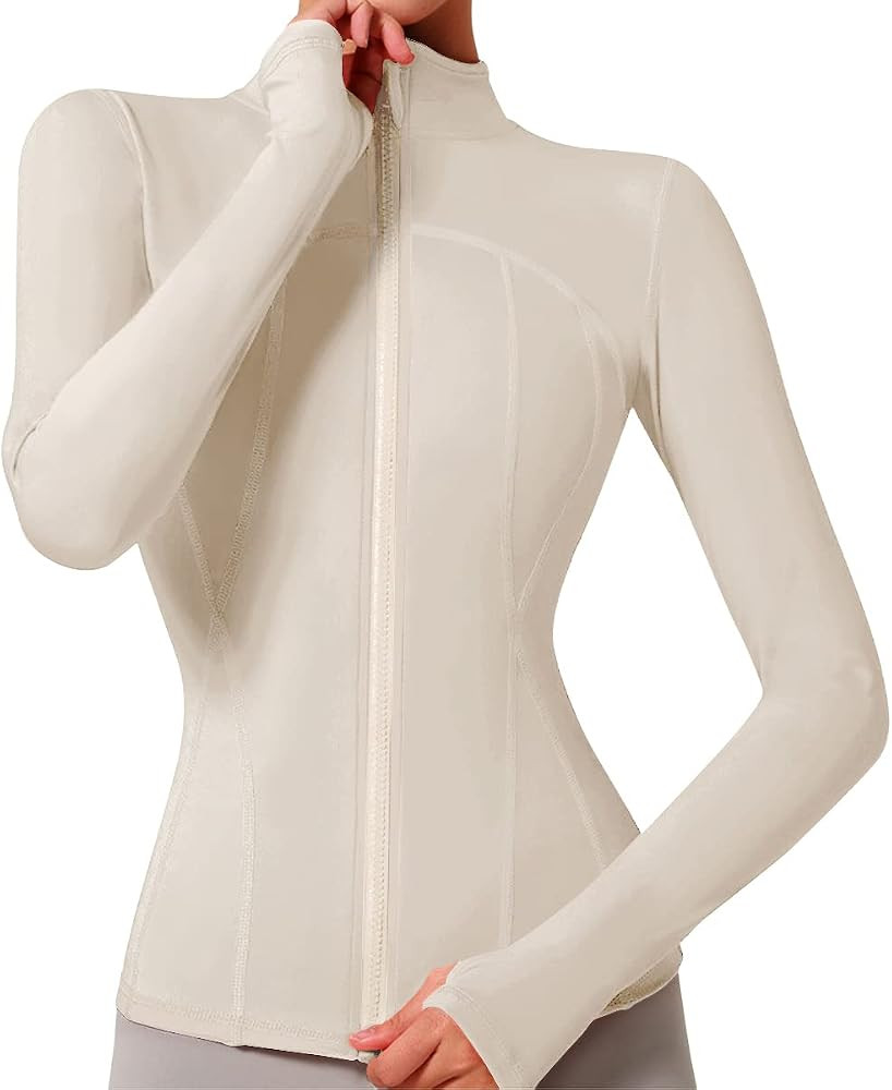 VUTRU Women's Workout Yoga Jacket Lightweight Slim Fit Athletic Jacket Full Zip Running Track Jac... | Amazon (US)