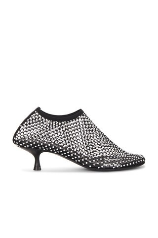 Christopher Esber Minette Crystal Mesh Micro Heel in Black - Black. Size 40 (also in 39, 41). | FWRD 