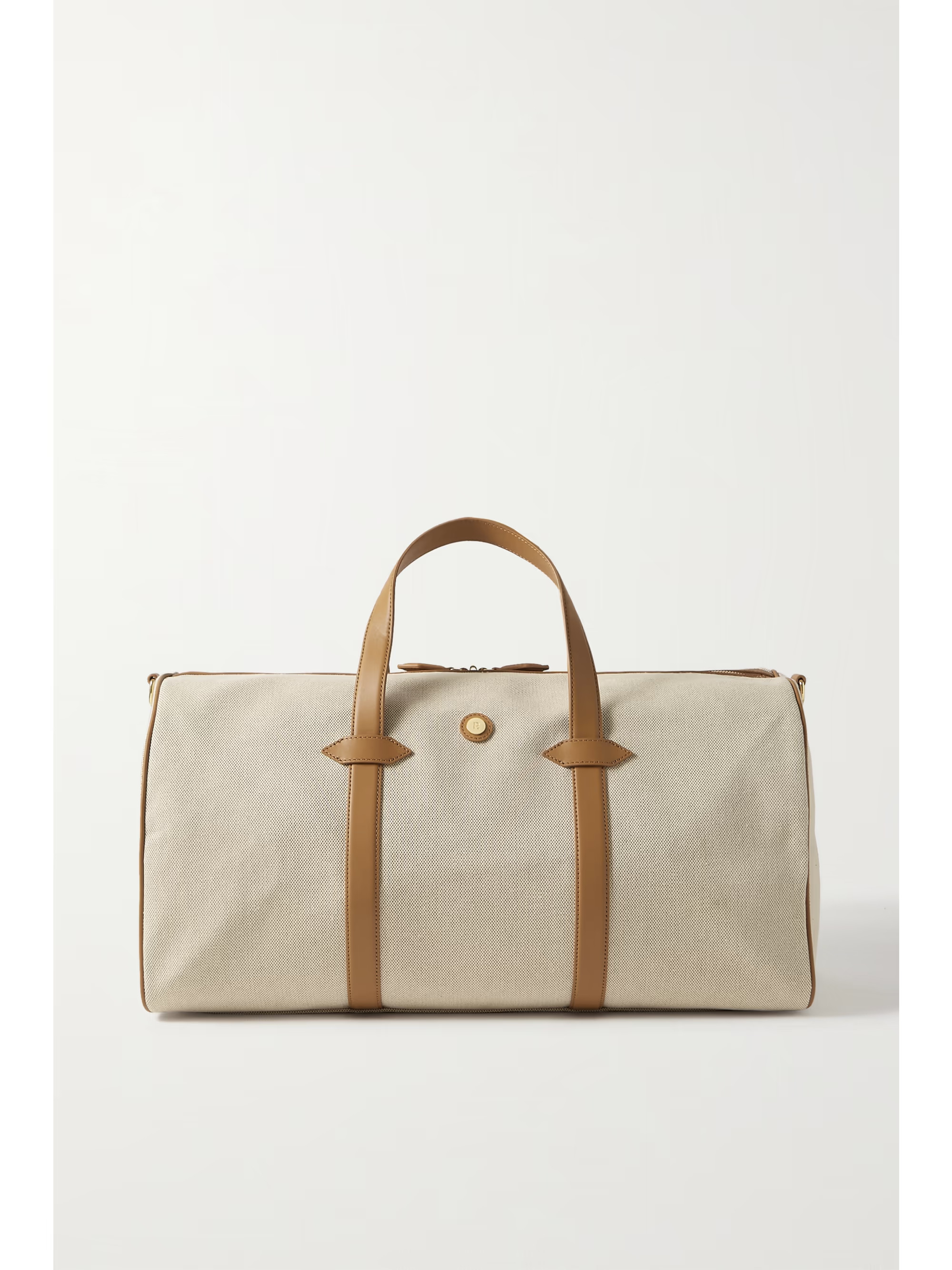 + NET SUSTAIN Main Line Duffel vegan leather-trimmed canvas weekend bag | NET-A-PORTER (US)