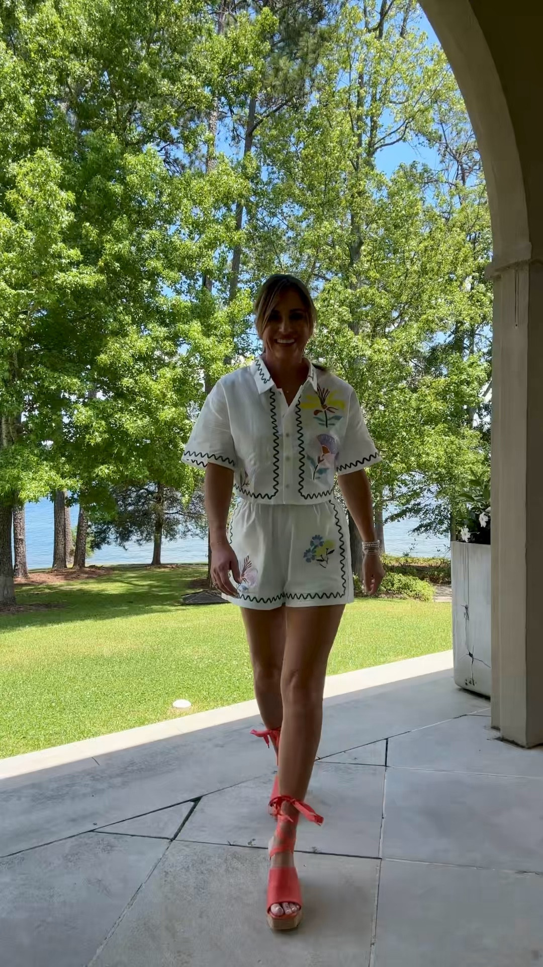 Summer Sets from Triple Threads Boutique!
Wearing Size Small! 

Summer Outfits | White Set | White |Embroidered Top 

#LTKOver40 #LTKFindsUnder100 #LTKVideo