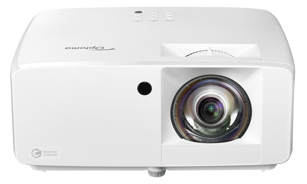 Optoma GT2100HDR Compact Short Throw Laser Home Theater and Gaming Projector, 1080p HD with 4K HD... | Amazon (US)
