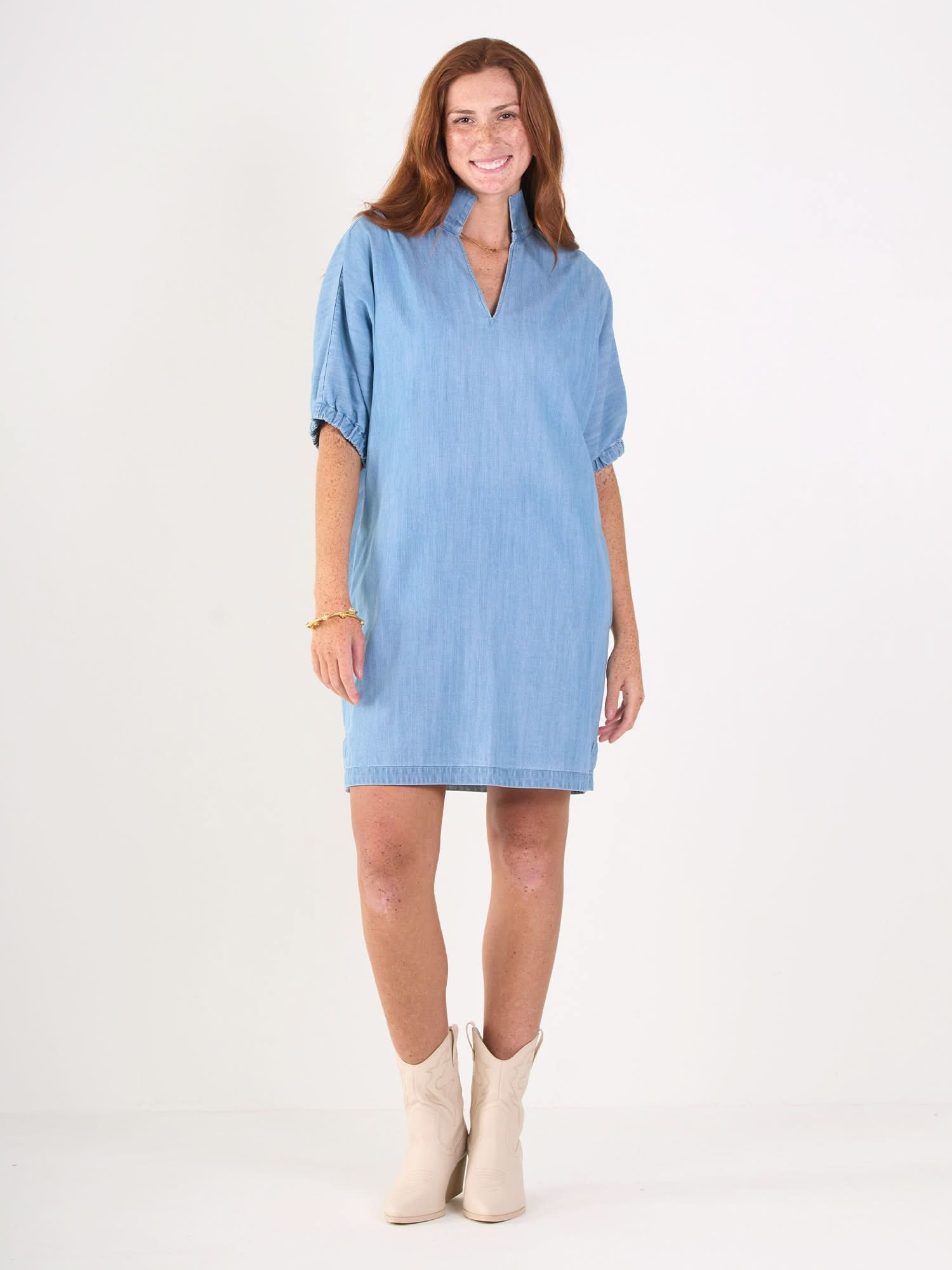 Poppy Dress in Denim Chambray – Emily McCarthy | Emily McCarthy