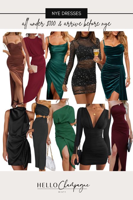 NYE / New Year’s Eve Dresses - All under $100 and arrive before NYE.  Most of them are under $50. / Party Dresses

#LTKHoliday #LTKfindsunder50 #LTKparties