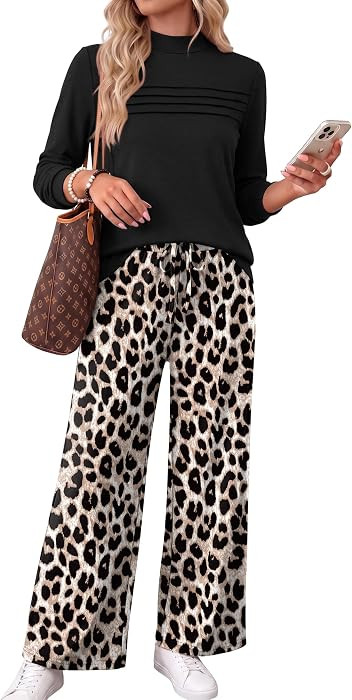 WIHOLL Two Piece Set for Women Fall Outfits 2026 Travel Airport Vacation | Amazon (US)
