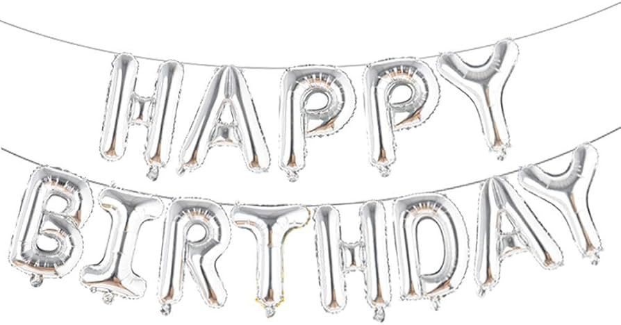 Happy Birthday Balloons, Aluminum Foil Banner Balloons for Birthday Party Decorations and Supplie... | Amazon (US)