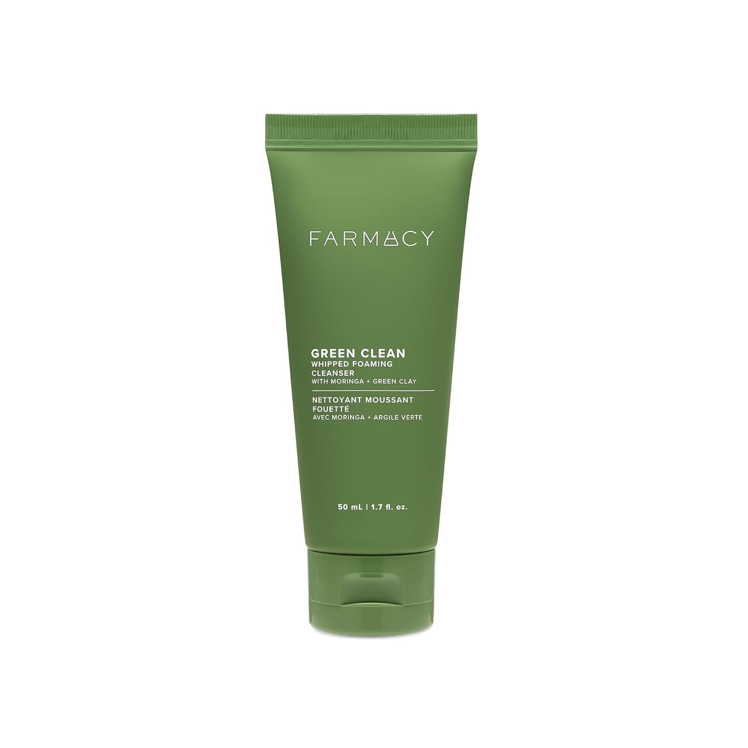 Farmacy Foaming Face Wash for Oily Skin - Whipped Greens Oil-Free Gentle Facial Cleanser & Exfoliator - Infused with Green Clay to Remove Impurities, Control Oil & Maintain Skin Hydration (50ml) | Amazon (US)