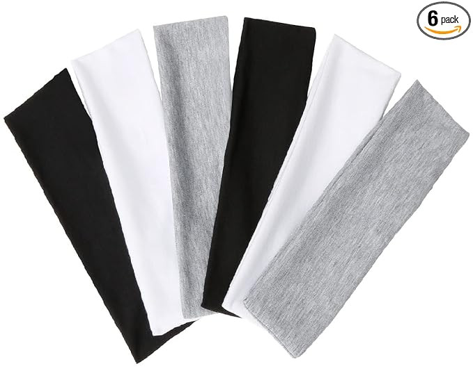 TERSE Hair Bands for Women's Hair Thin Cloth Headbands for Women Soft Stretchy Head Bands Solid H... | Amazon (US)