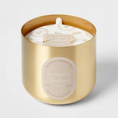 16oz Brass Candle Almond Shortbread - Threshold™ | Target