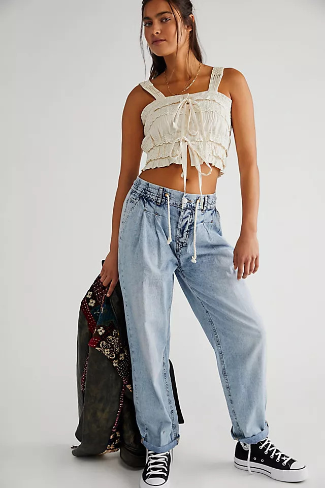 Luna Denim Pull-On Jeans | Free People (Global - UK&FR Excluded)