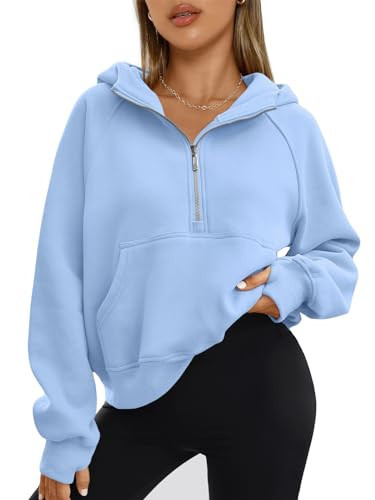 AUTOMET Womens Hoodies Half Zip Up Casual Comfort Fall Clothes 2026 | Amazon (US)