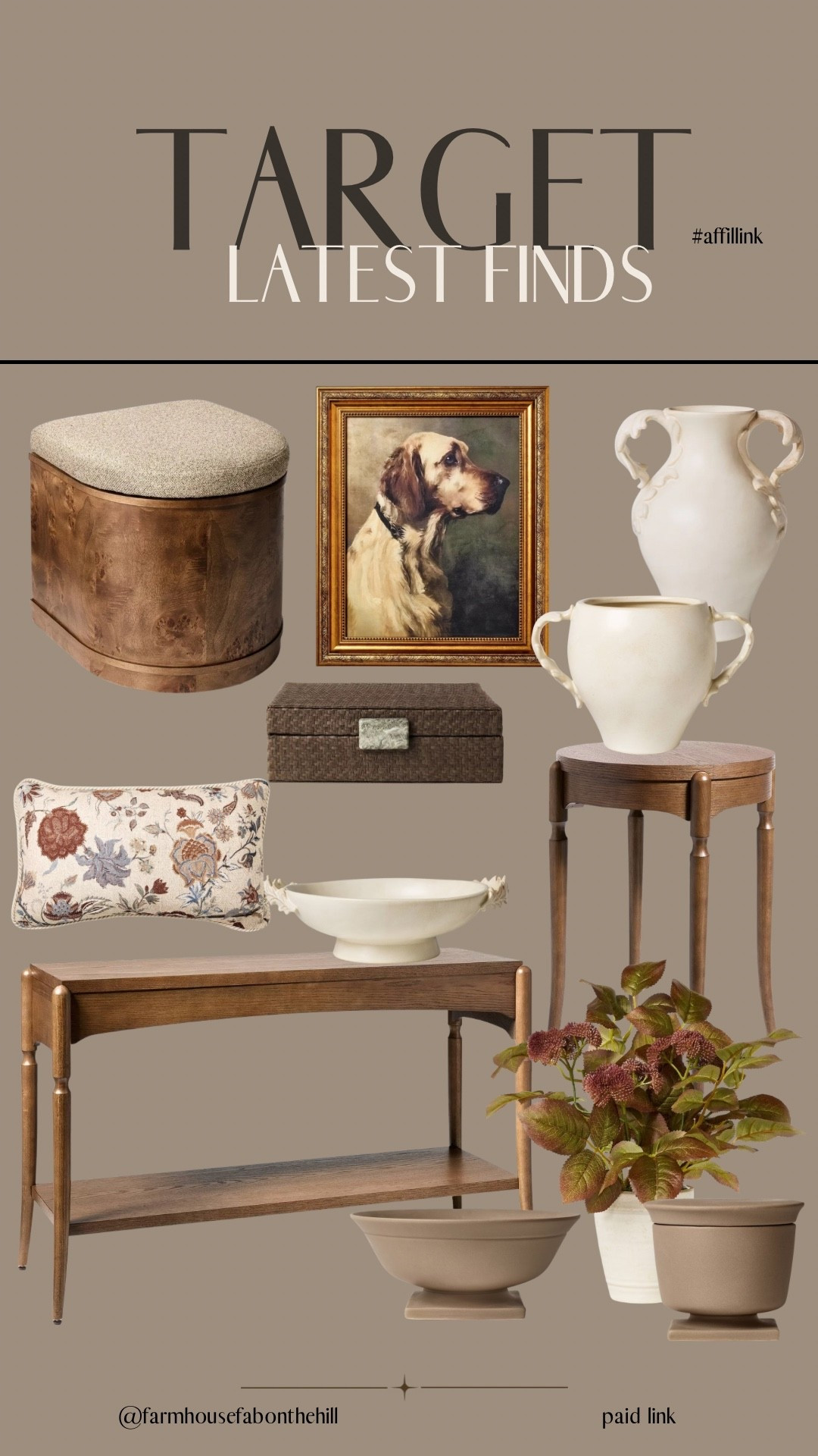 Target- Latest McGee arrivals… oh I’m loving this dog print, ottoman and vases 🤎 and the color of the furniture 🤎🤎

#LTKnewarrivals

#LTKHome