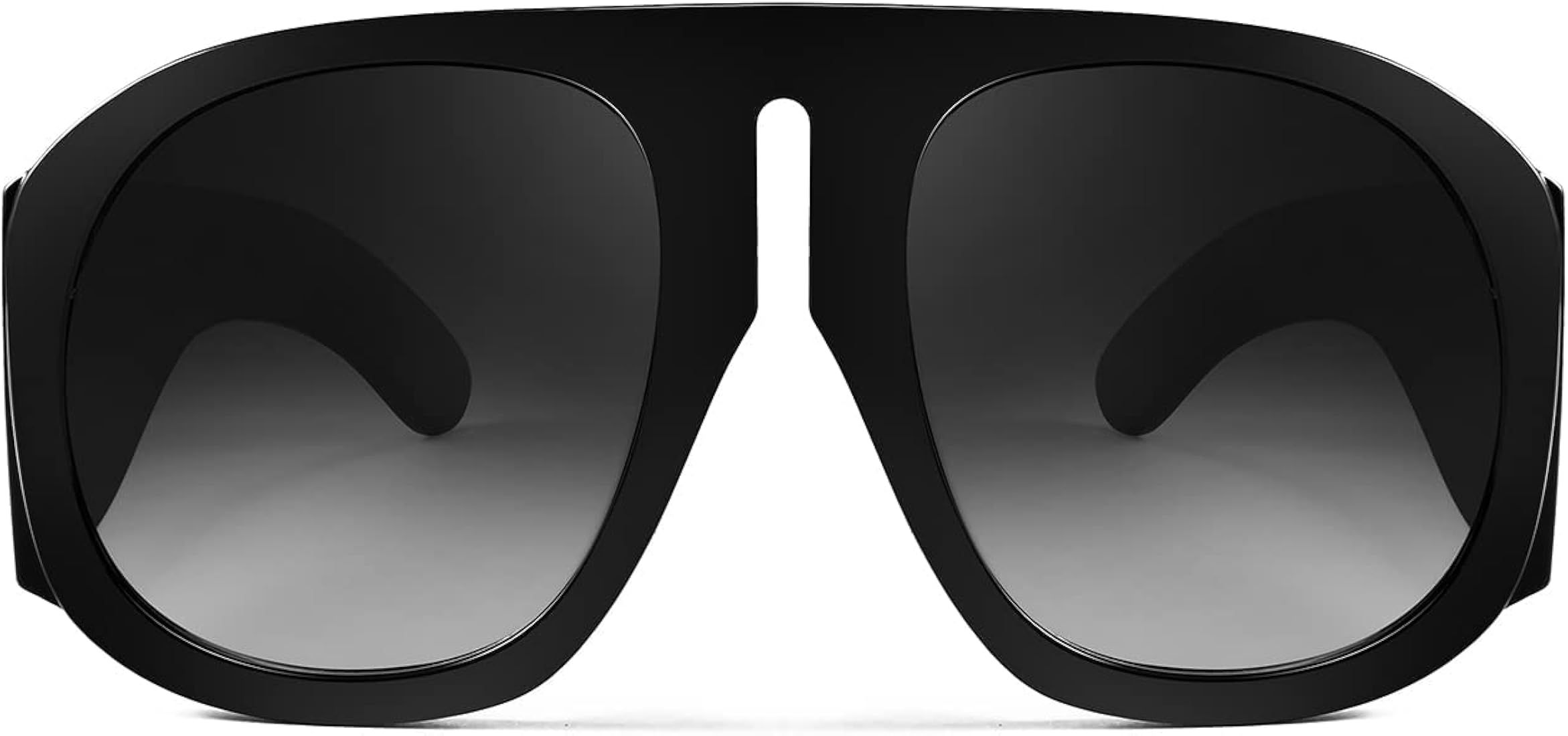 FEISEDY Retro Trendy Avaitor Sunglasses for Women Men Oversized Vintage 70s 80s Sunglasses Flat T... | Amazon (US)