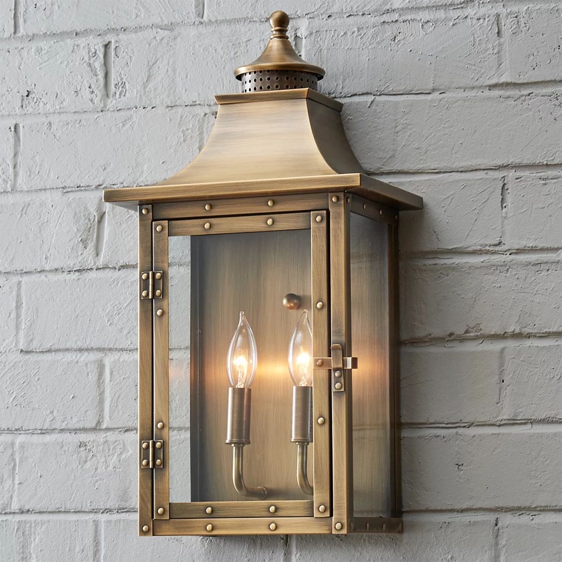 Classic Vented Hood Outdoor Sconce - Large | Shades of Light