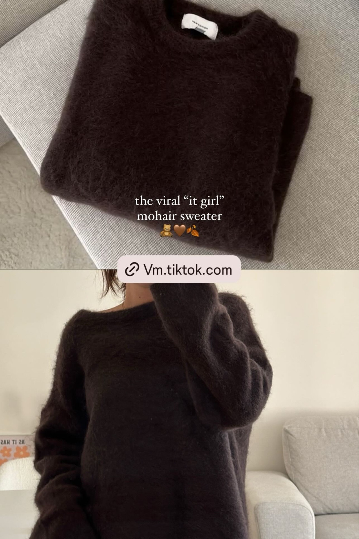 The “it girl” viral mohair sweater 🤎