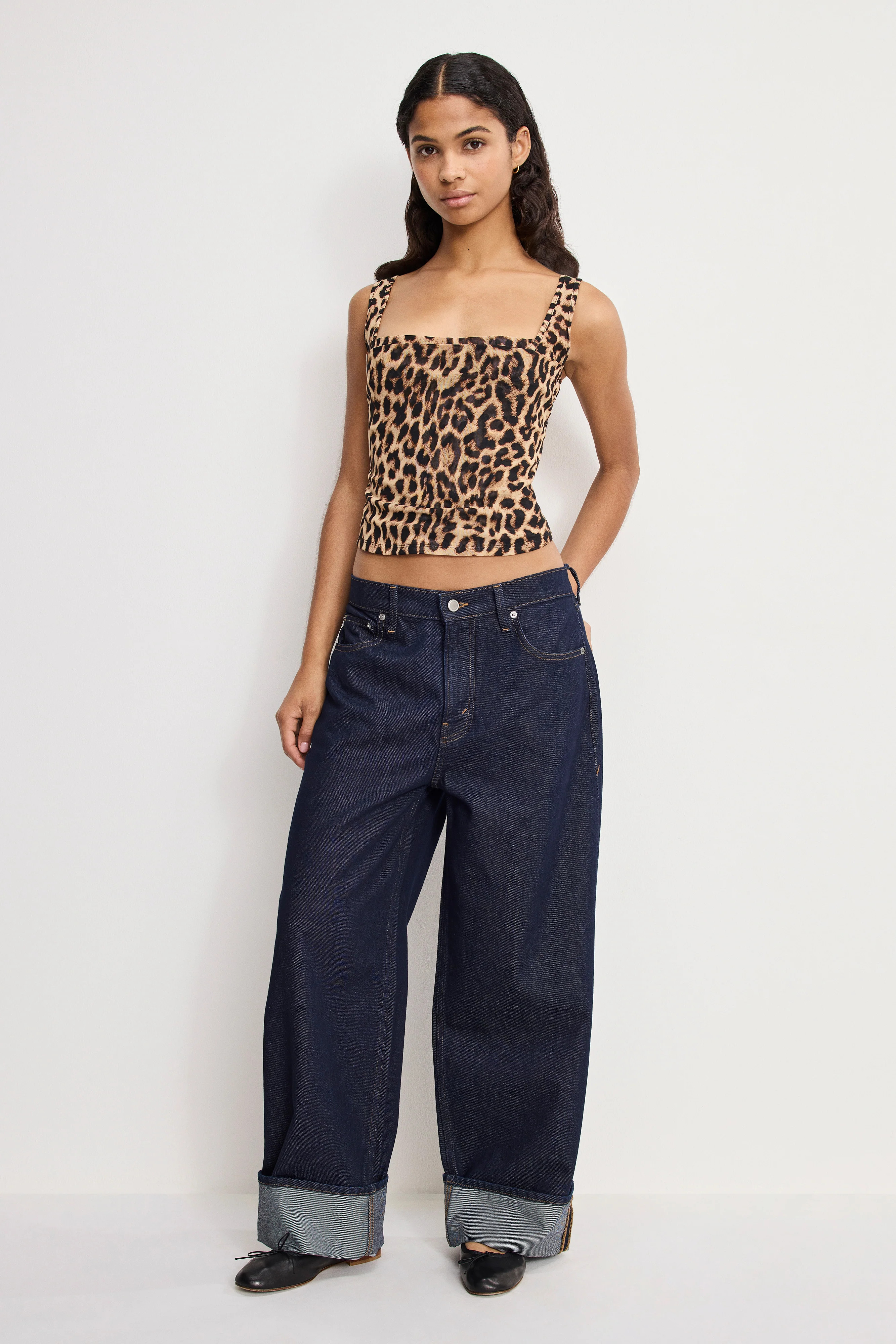 MESH BUSTIER | LUCKY LEOPARD001 - GOOD AMERICAN | Good American