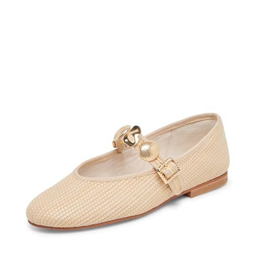 Dolce Vita Women's Relan Ballet Flat, LT Natural, 10 | Amazon (US)