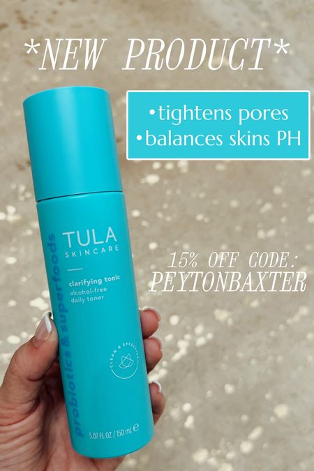 NEW TULA clarifying toner / balances skins natural PH & helps to tighten pores

15% off SITEWIDE w/ code: PEYTONBAXTER

#LTKfindsunder50 #LTKbeauty #LTKstyletip