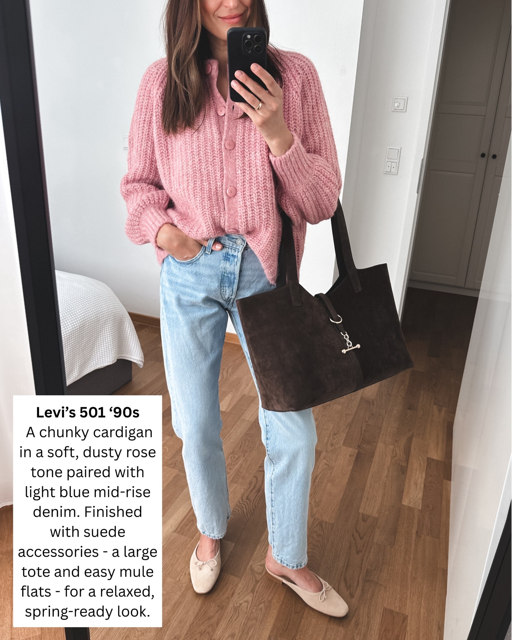 Spring Look - Mid-Rose jeans - Soft pink sweater - Suede accessories 
- Jeans - wearing my usual size 27 (length 30)
- sweater - wearing size Medium for a loose/oversized fit


#LTKspring #LTKstyletip
