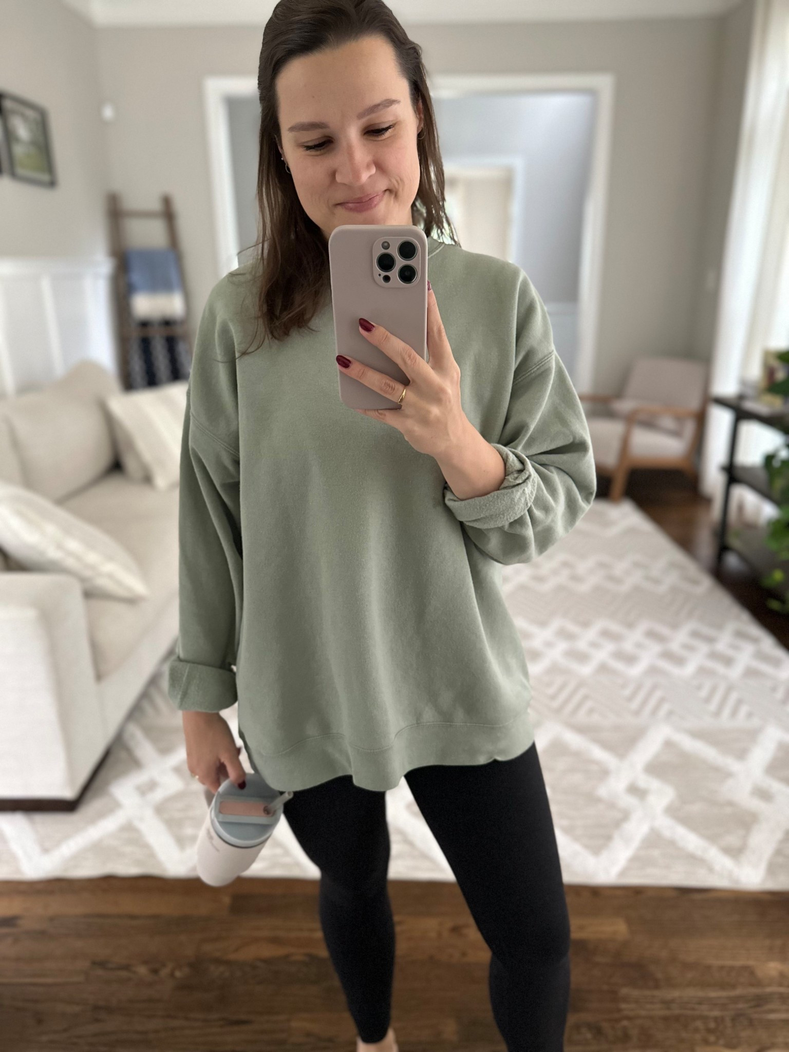 An honest mom outfit of the day. It’s rainy and day care is closed, but I still have to work. Just getting through the day!

#LTKFindsUnder50 #LTKSeasonal