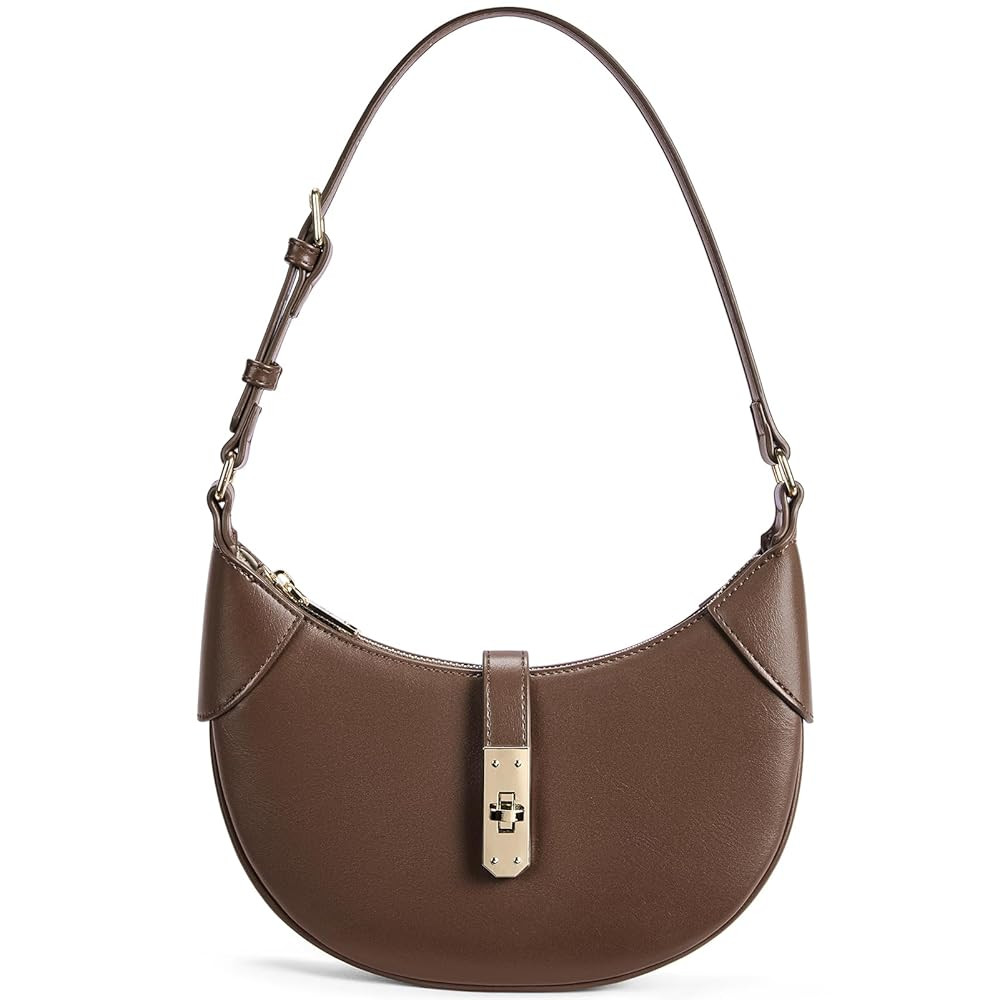 BOSTANTEN Shoulder Bags for Women Small Crescent Moon Underarm Purse Trendy Vegan Leather Handbag | Amazon (US)